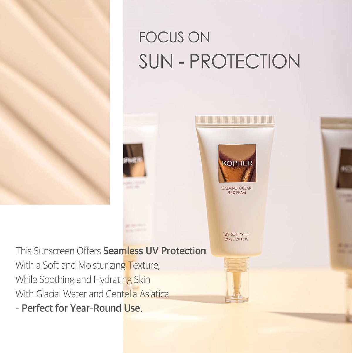 KOPHER Calming Ocean Suncream SPF50+ PA+++