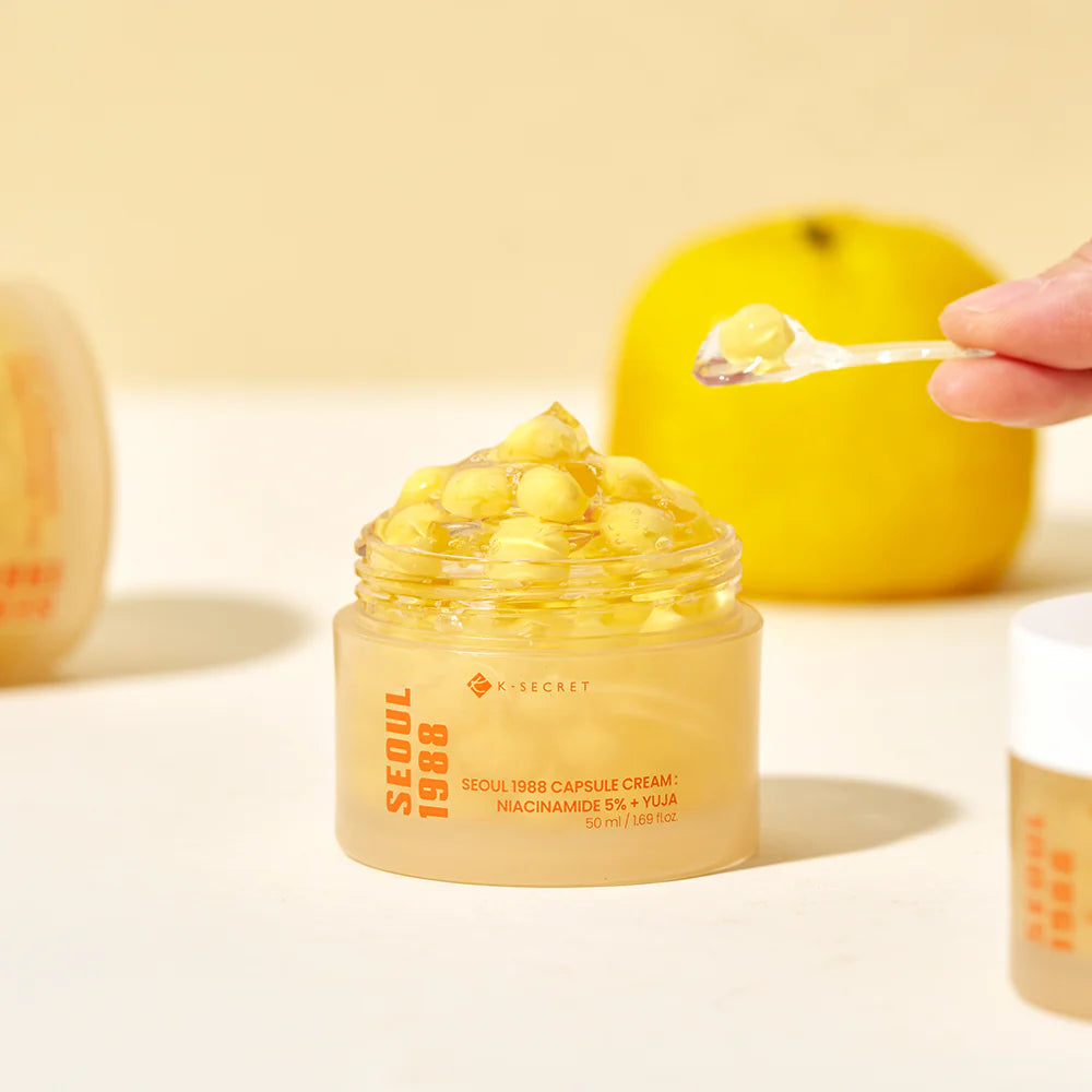 K-SECRET SEOUL 1988 Capsule Cream: Niacinamide 5% + Yuja