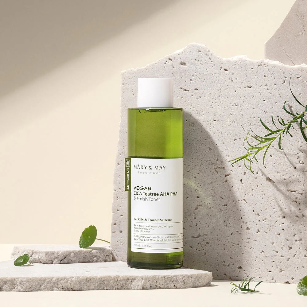 Mary & May Vegan CICA Tea Tree AHA PHA Blemish Toner