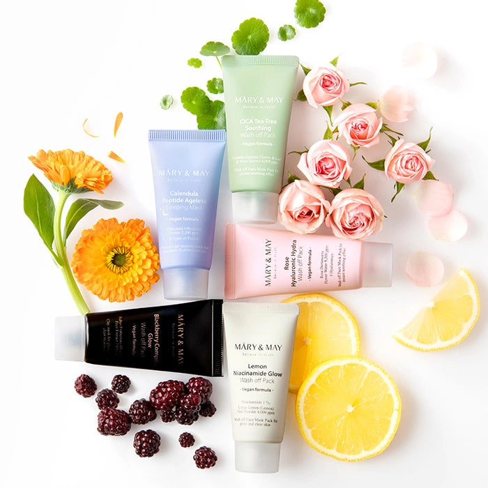 Mary & May Vegan Wash Off Mask Mini Gift Set