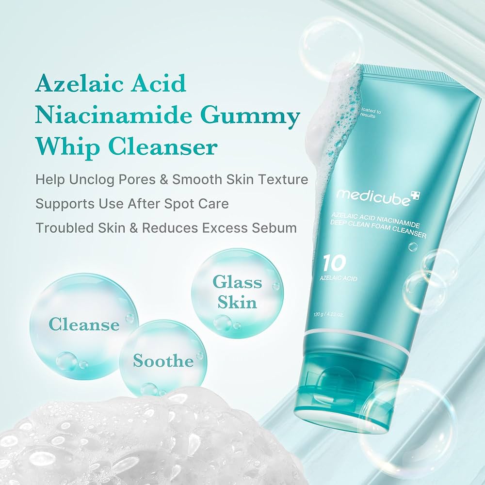 Azelaic Acid Niacinamide Deep Clean Foam Cleanser