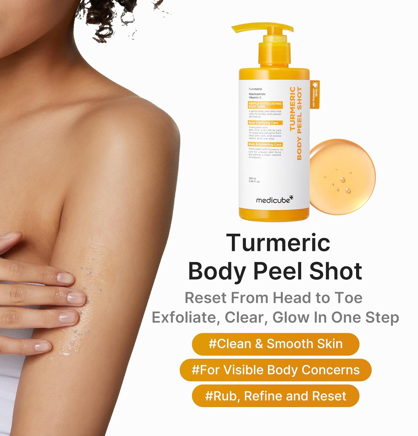 medicube - Kojic Acid Turmeric Body Peel Shot – skinbeat.