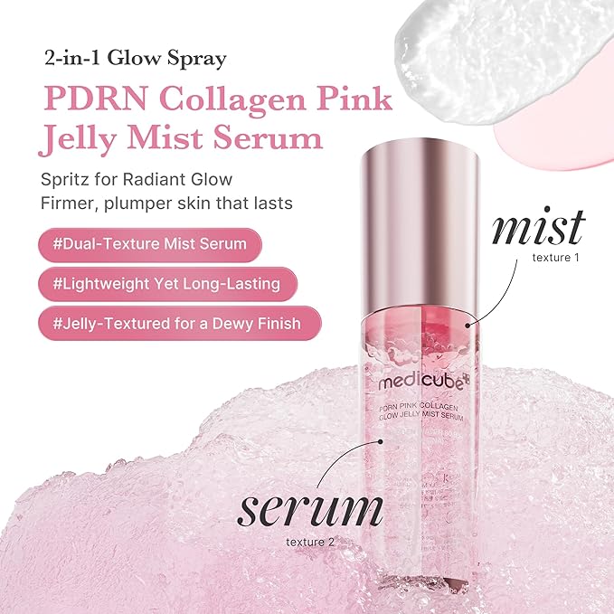 medicube PDRN Pink Collagen Glow Jelly Mist Serum