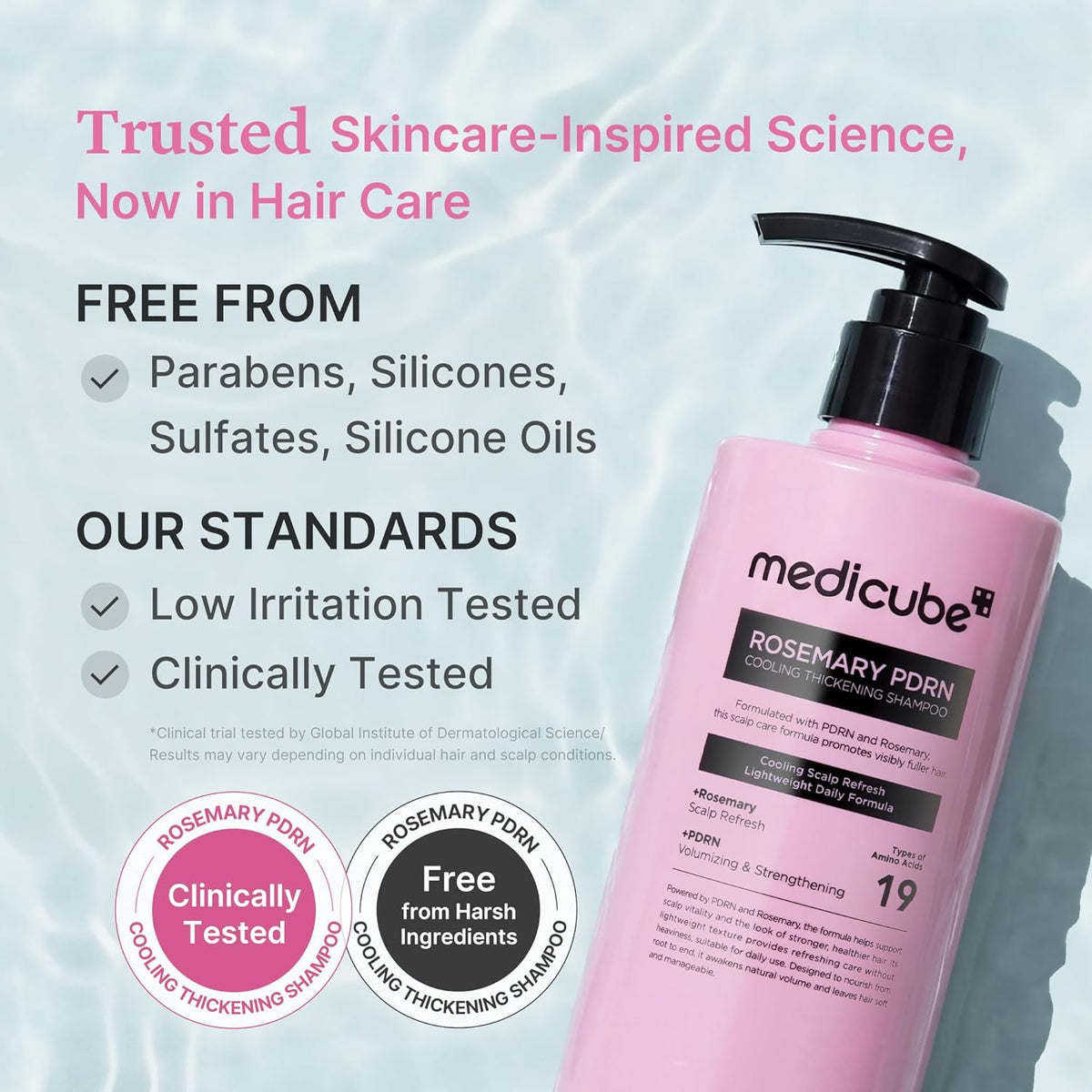 medicube Rosemary PDRN Cooling Thickening Shampoo