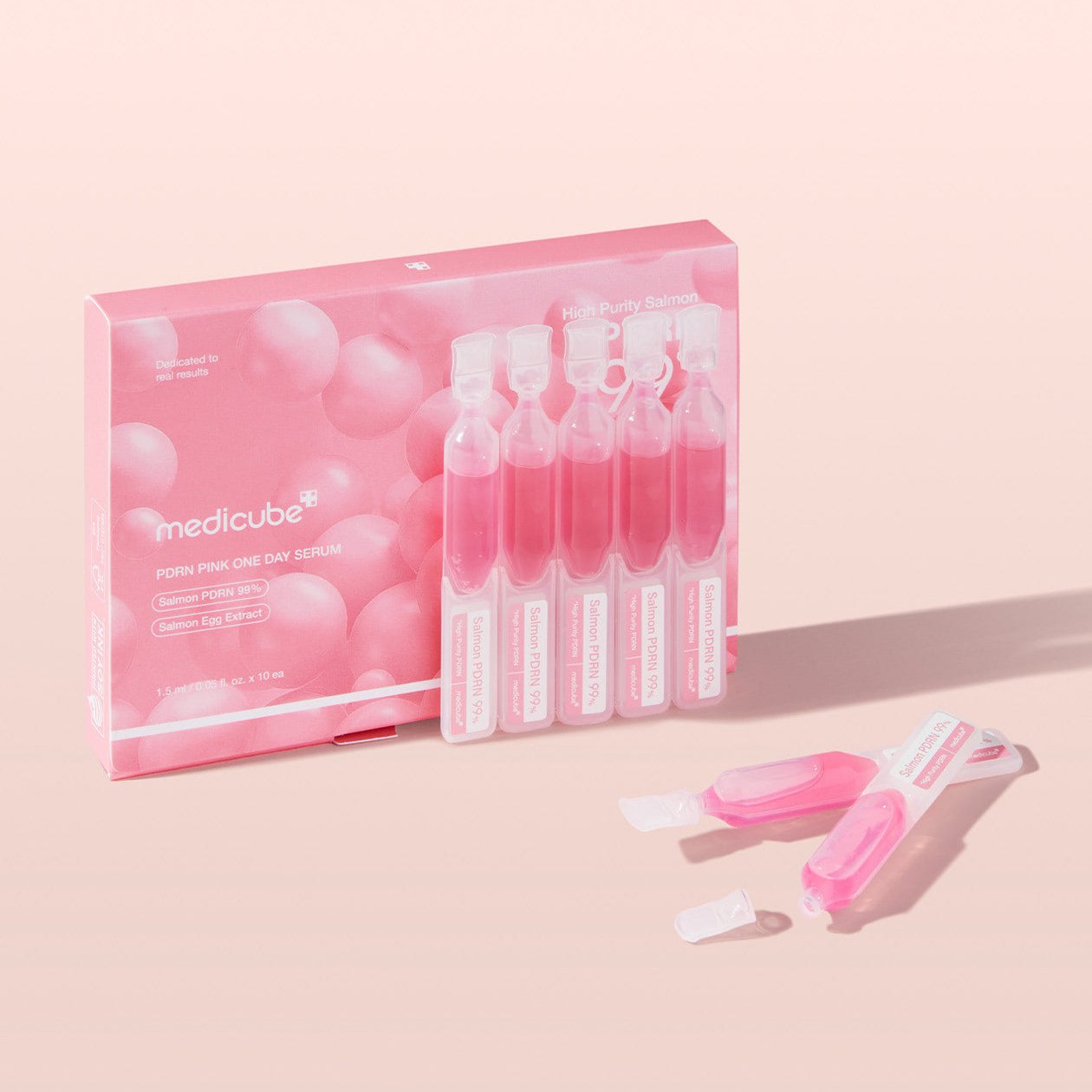 Medicube Омолоджувальна сироватка з полінуклеотидами Pink One Day Serum, 1.5 ml × 10 шт.