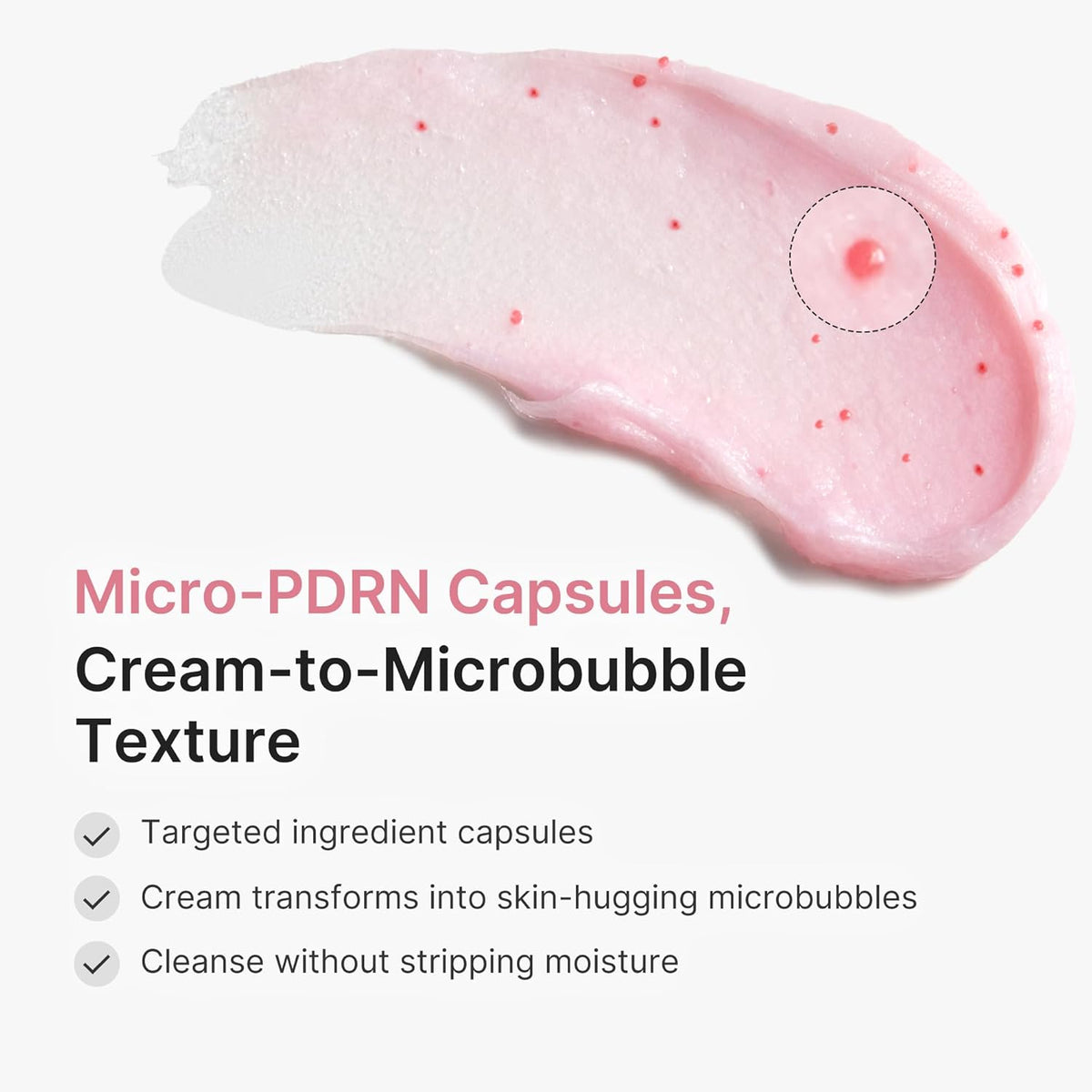medicube PDRN Pink Glutathione Capsule Cleansing Foam