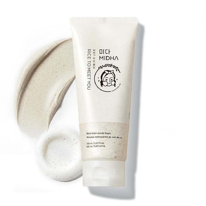 MIDHA Rice Bran Scrub Foam