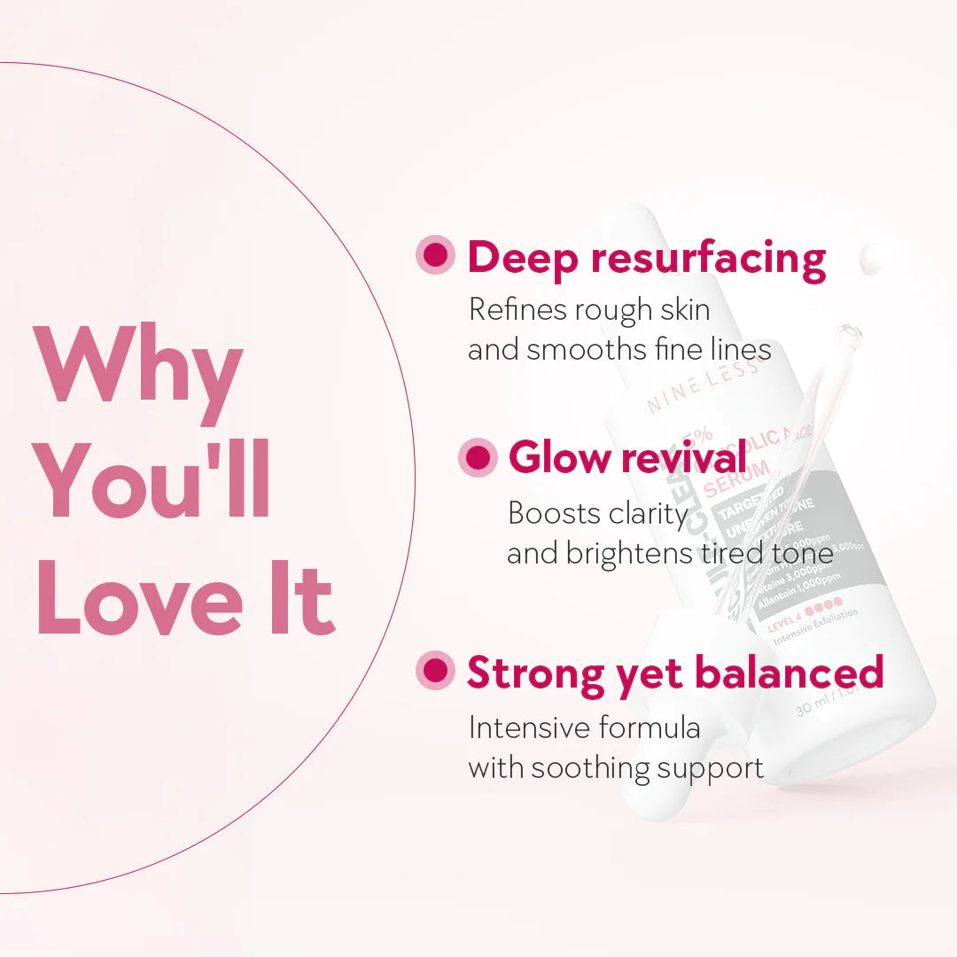 NINE LESS Molecule-Clear 5% Glycolic Acid Serum