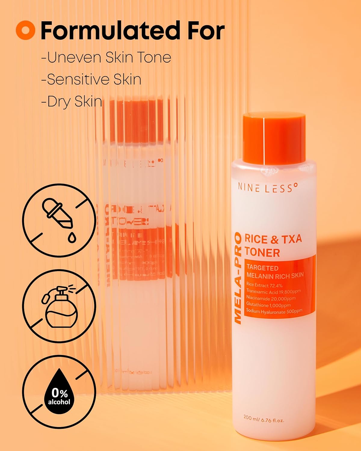 NINE LESS MELA-PRO Rice & TXA Toner