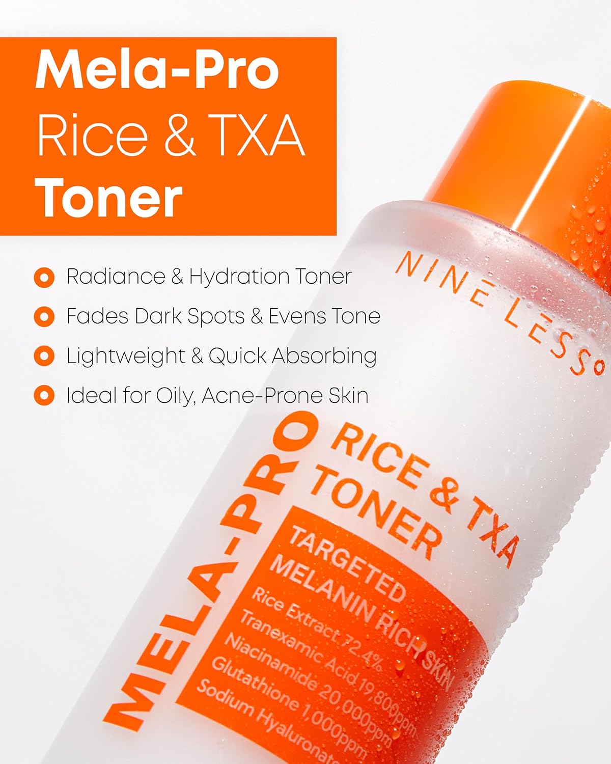 NINE LESS MELA-PRO Rice & TXA Toner