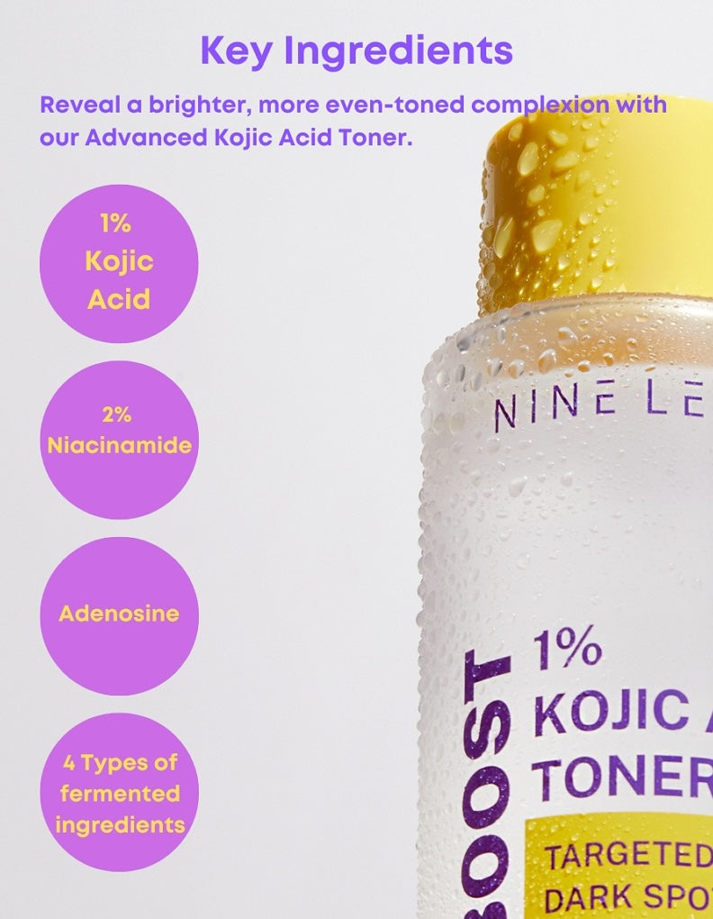 NINE LESS B-Boost 1% Kojic Acid Toner