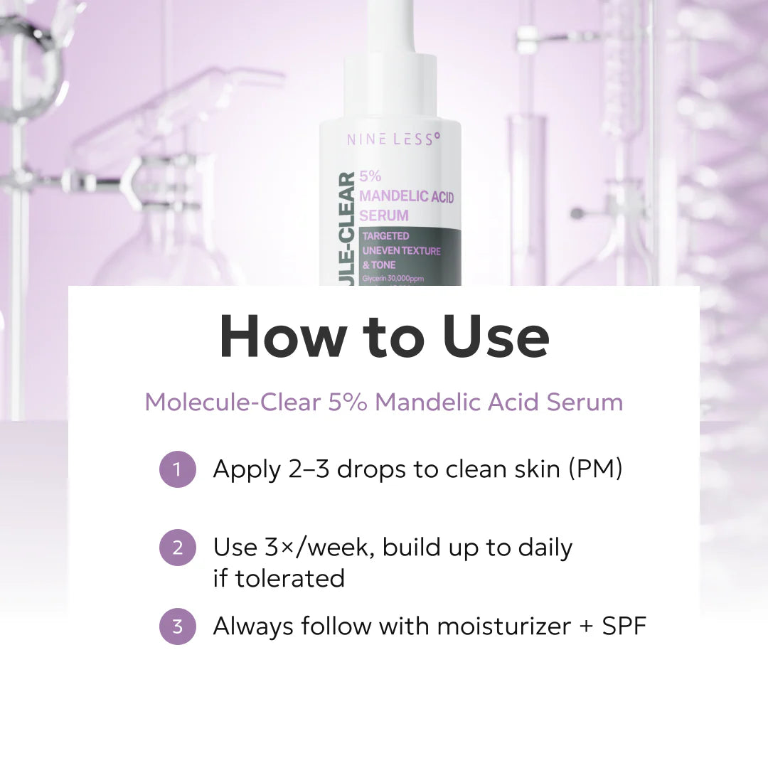 NINE LESS Molecule-Clear 5% Mandelic Acid Serum