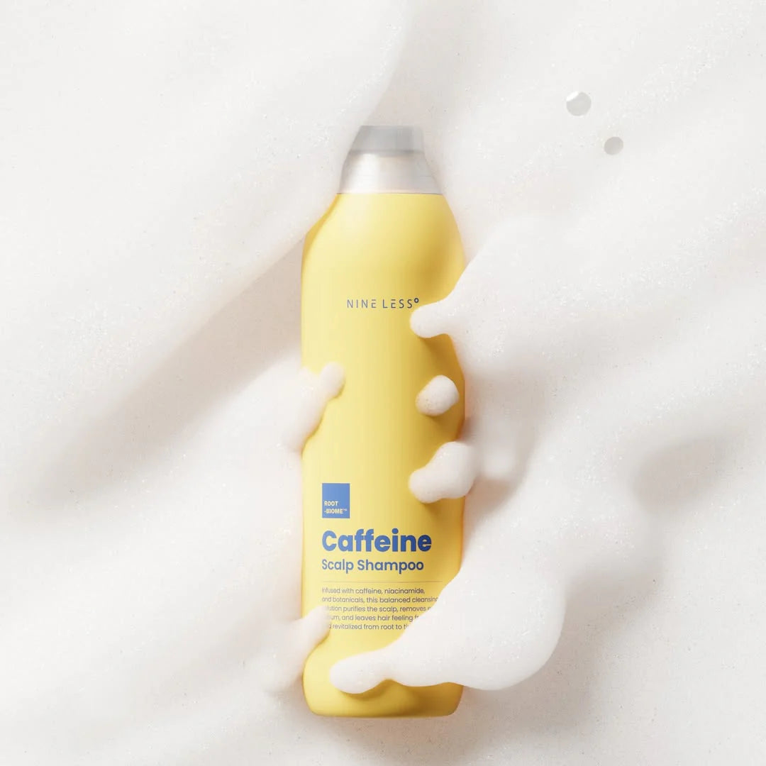 NINE LESS Root-Biome Caffeine Scalp Shampoo