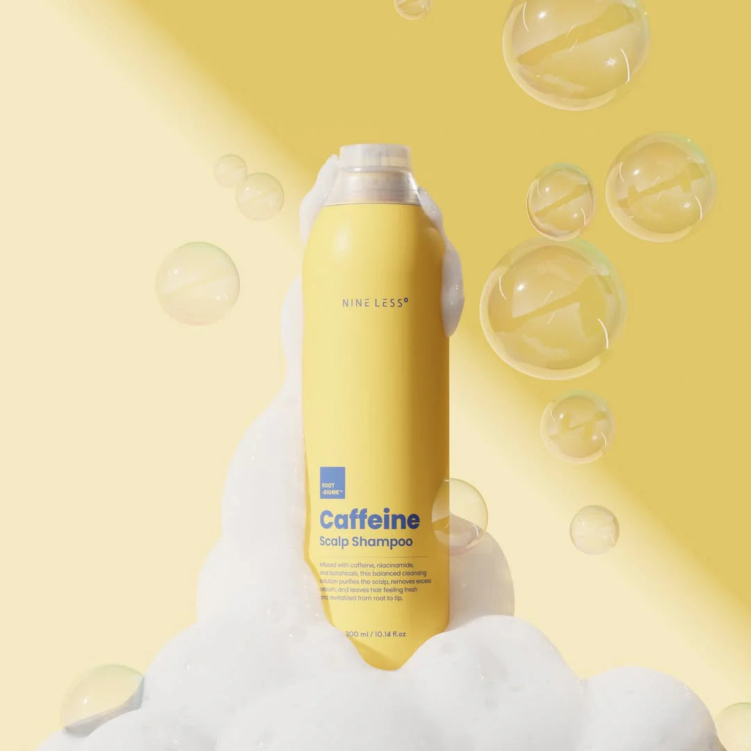 NINE LESS Root-Biome Caffeine Scalp Shampoo
