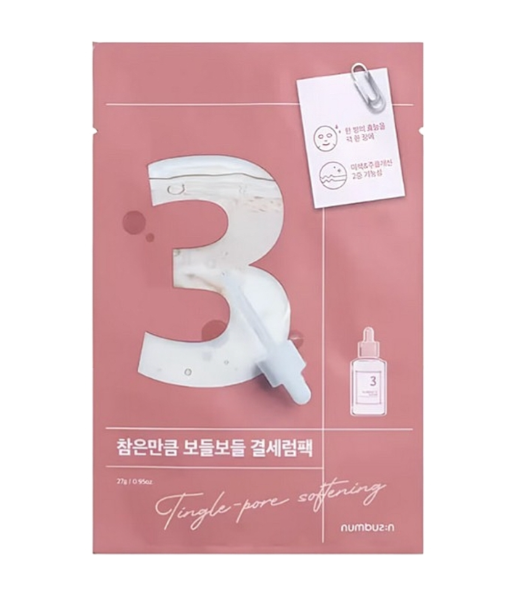 numbuzin No.3 Tingle-Pore Softening Sheet Mask