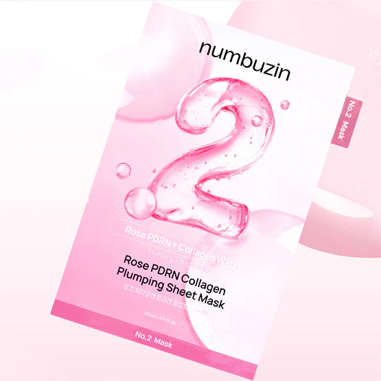 numbuzin No.2 Rose PDRN Collagen Plumping Sheet Mask