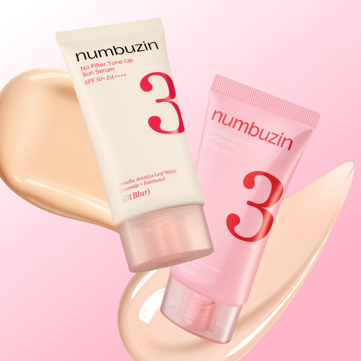 numbuzin No.3 No Filter Tone-Up Sun Serum (2 Types)