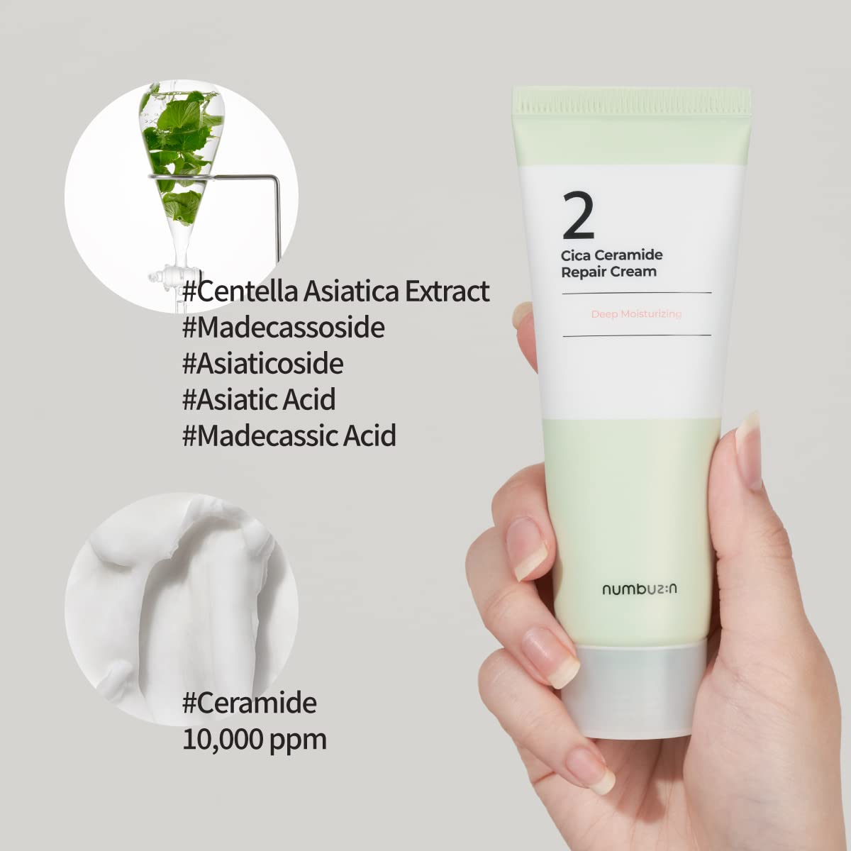 numbuzin No.2 Cica Ceramide Repair Cream