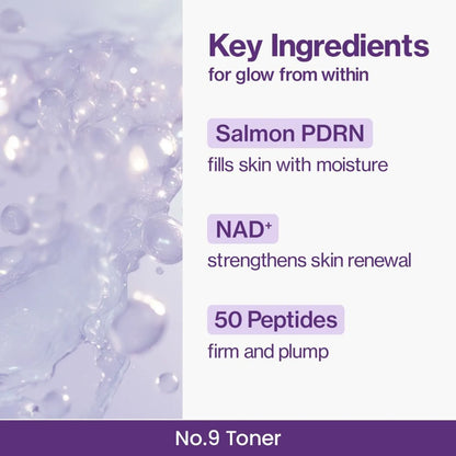 No.9 NAD+ PDRN Glow Boosting Toner