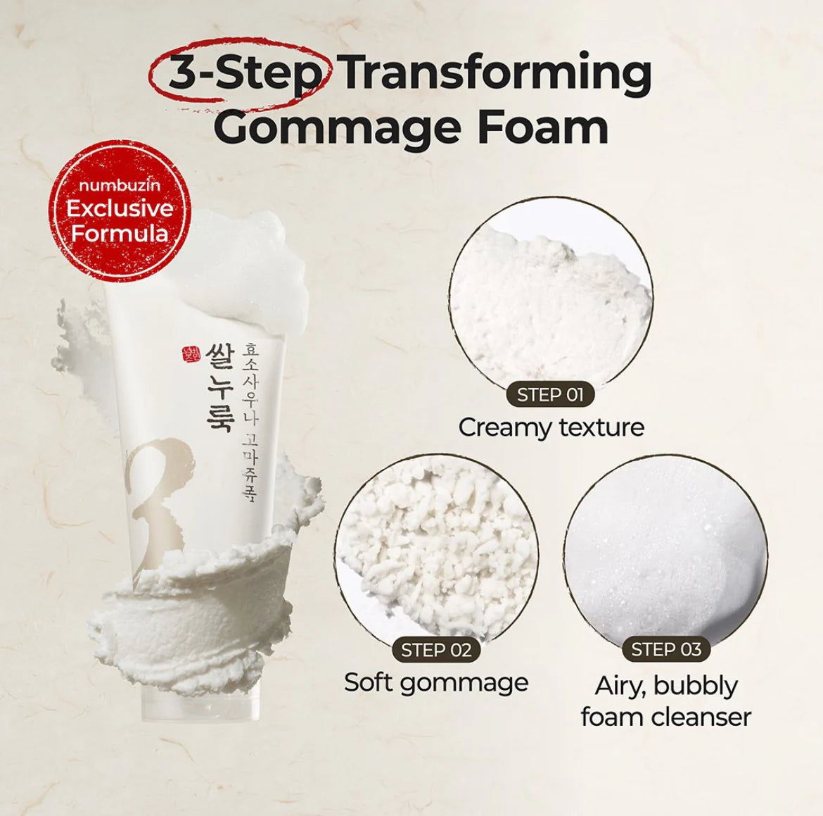 numbuzin No.3 Rice Enzyme Skin Softening Cleansing Foam