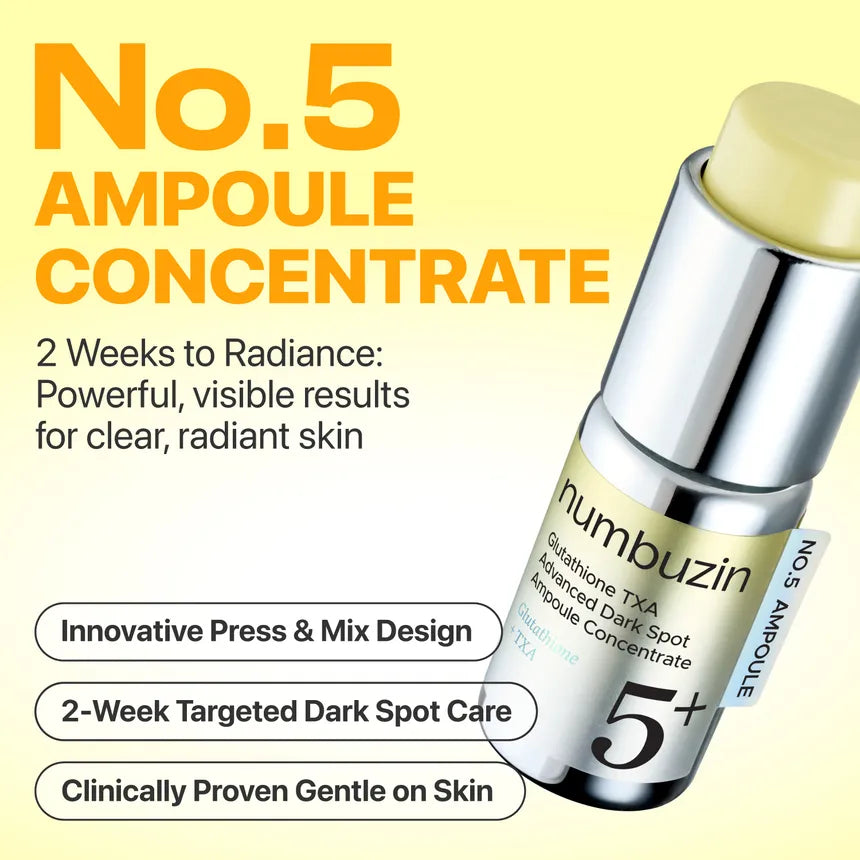 numbuzin No.5 Glutathione TXA Advanced Dark Spot Ampoule Concentrate