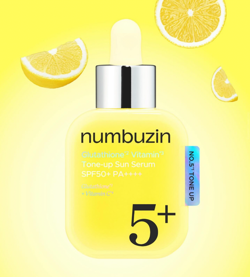 numbuzin No.5 Glutathione Vitamin Tone-Up Sun Serum SPF50+ PA++++