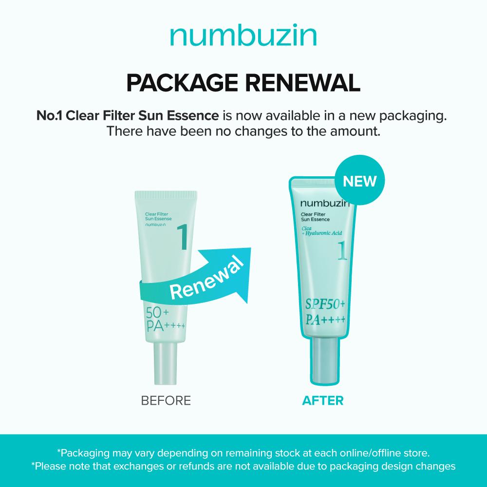 numbuzin No.1 Clear Filter Sun Essence