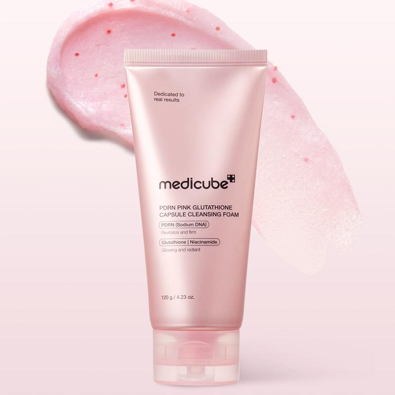 medicube PDRN Pink Glutathione Capsule Cleansing Foam