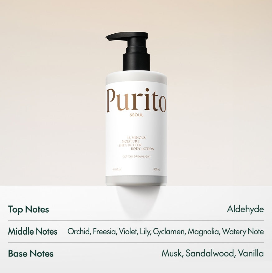 PURITO Seoul Luminous Moisture Shea Butter Body Lotion