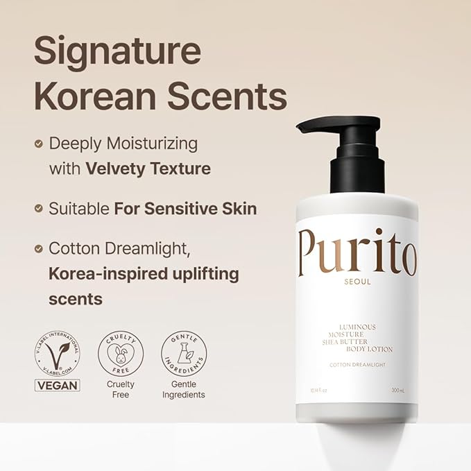 PURITO Seoul Luminous Moisture Shea Butter Body Lotion