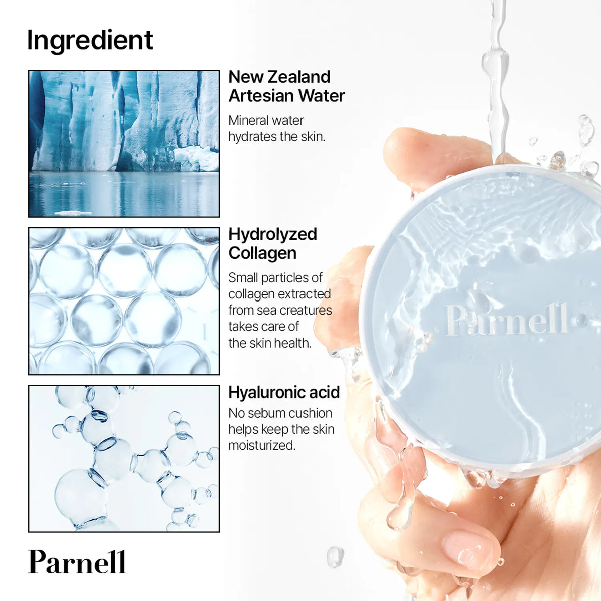Parnell Glacial Biome Water No-Sebum Cushion