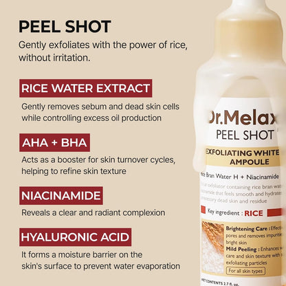 Peel Shot Exfoliating White Rice Ampoule