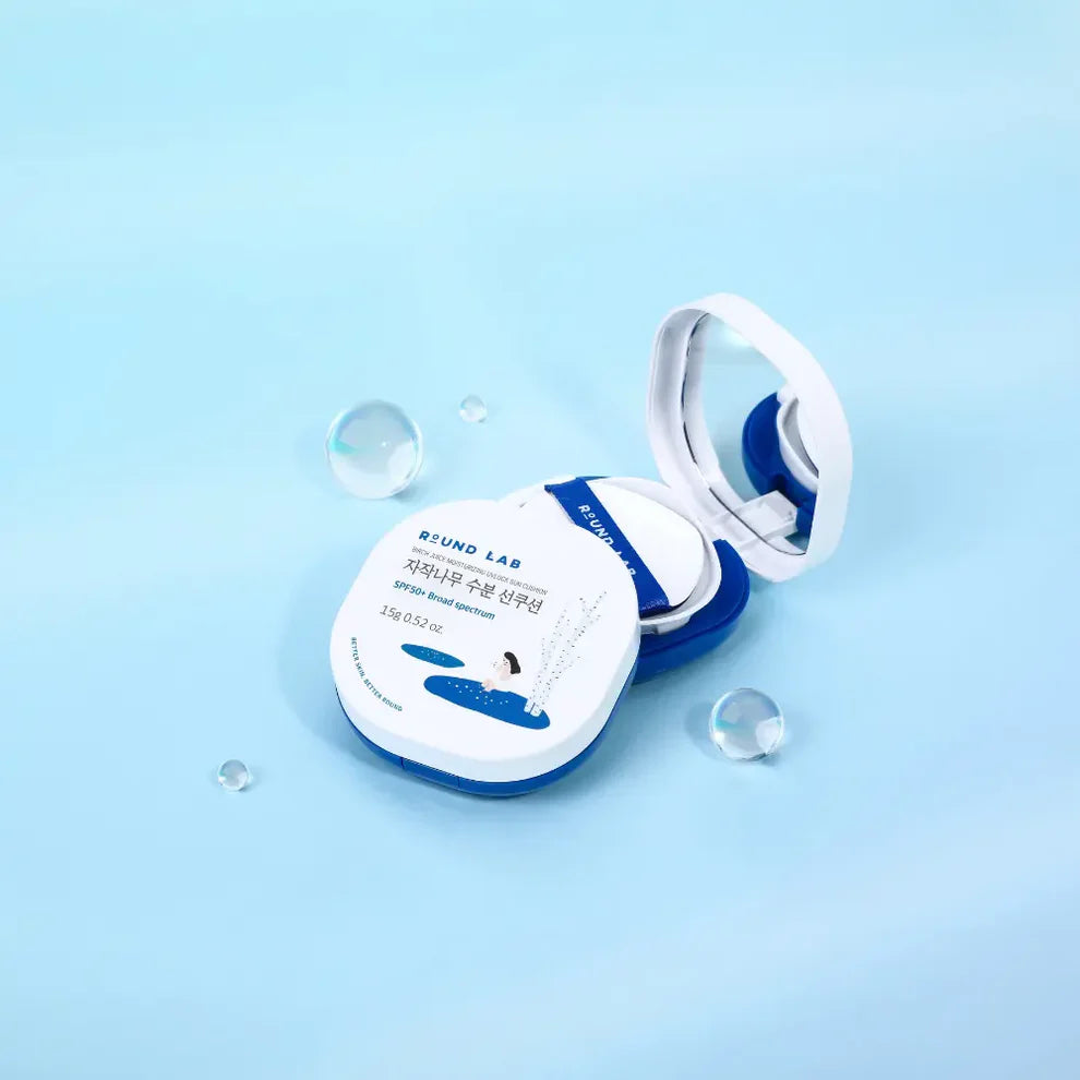 ROUND LAB Birch Juice Moisturizing Sun Cushion SPF50+ PA++++