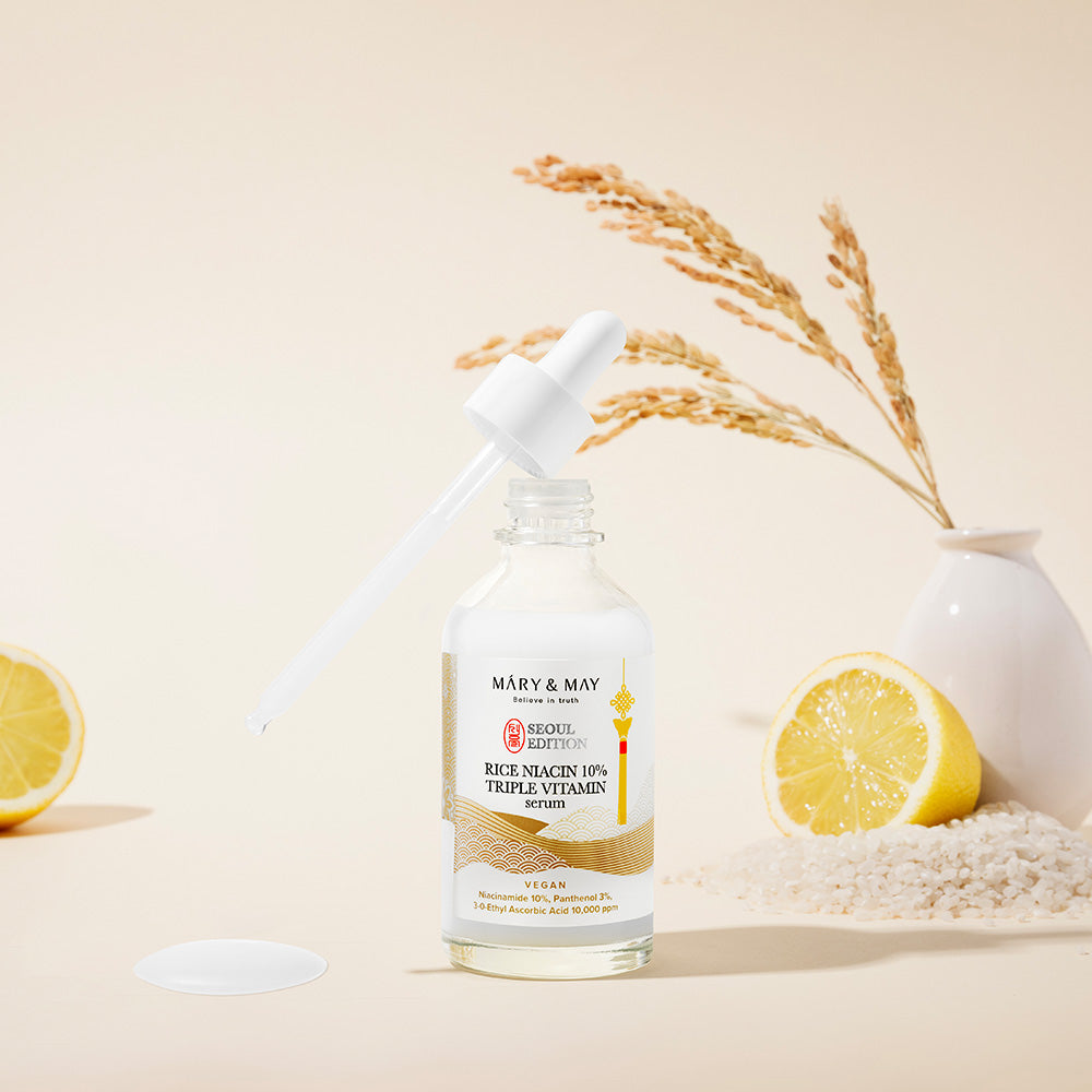 Mary & May Seoul Edition Rice Niacin 10% Triple Vitamin Serum