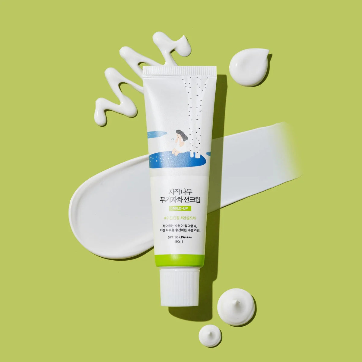 ROUND LAB Birch Moisturizing Mild-Up Sunscreen SPF 50+ PA++++