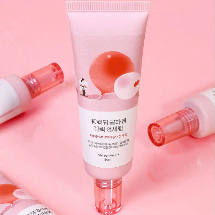 ROUND LAB Camellia Deep Collagen Firming Sun Serum SPF50+ PA++++