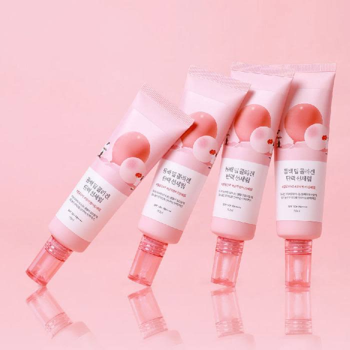 ROUND LAB Camellia Deep Collagen Firming Sun Serum SPF50+ PA++++