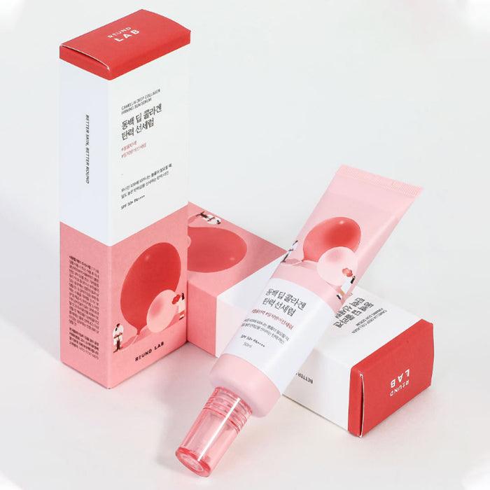 ROUND LAB Camellia Deep Collagen Firming Sun Serum SPF50+ PA++++