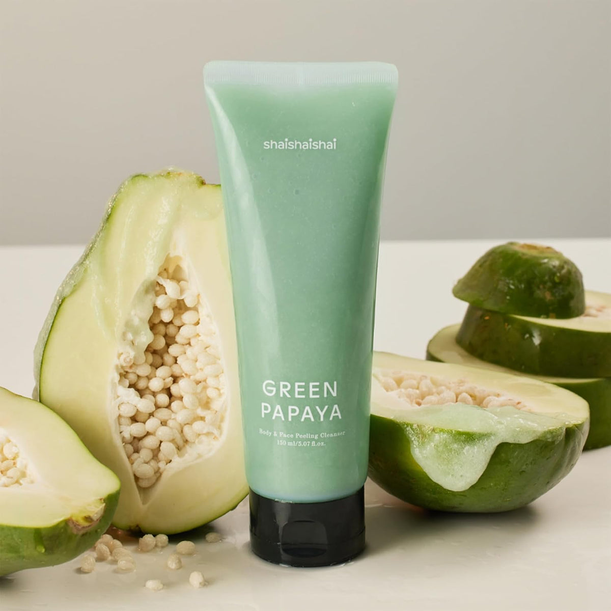shaishaishai Green Papaya Body & Face Peeling Cleanser