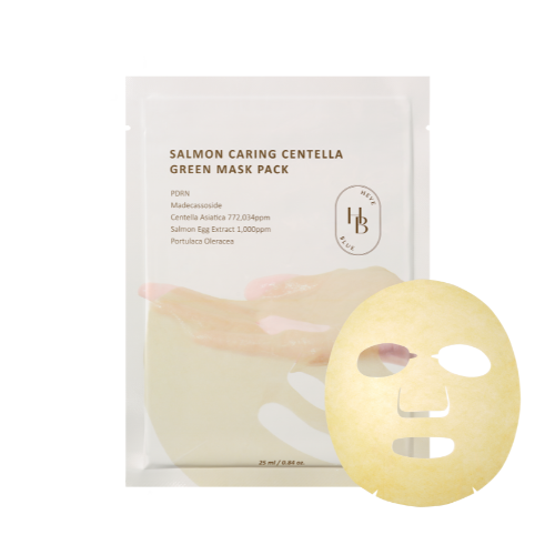 HEVEBLUE Salmon Caring Centella Green Mask