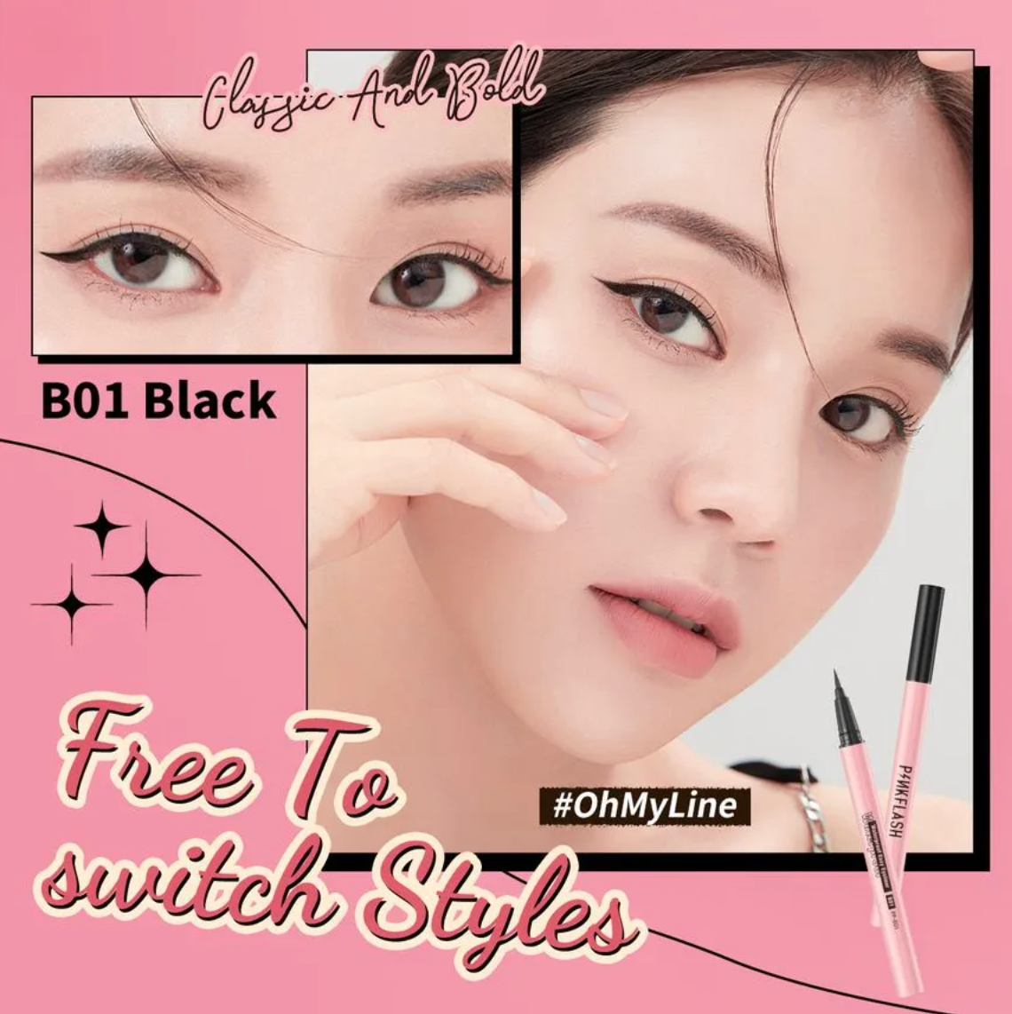 PINKFLASH Waterproof Easy Eyeliner