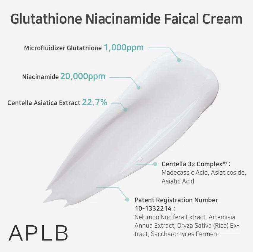 APLB Glutathione Niacinamide Facial Cream
