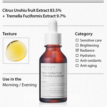 Citrus Unshiu + Tremella Fuciformis Serum