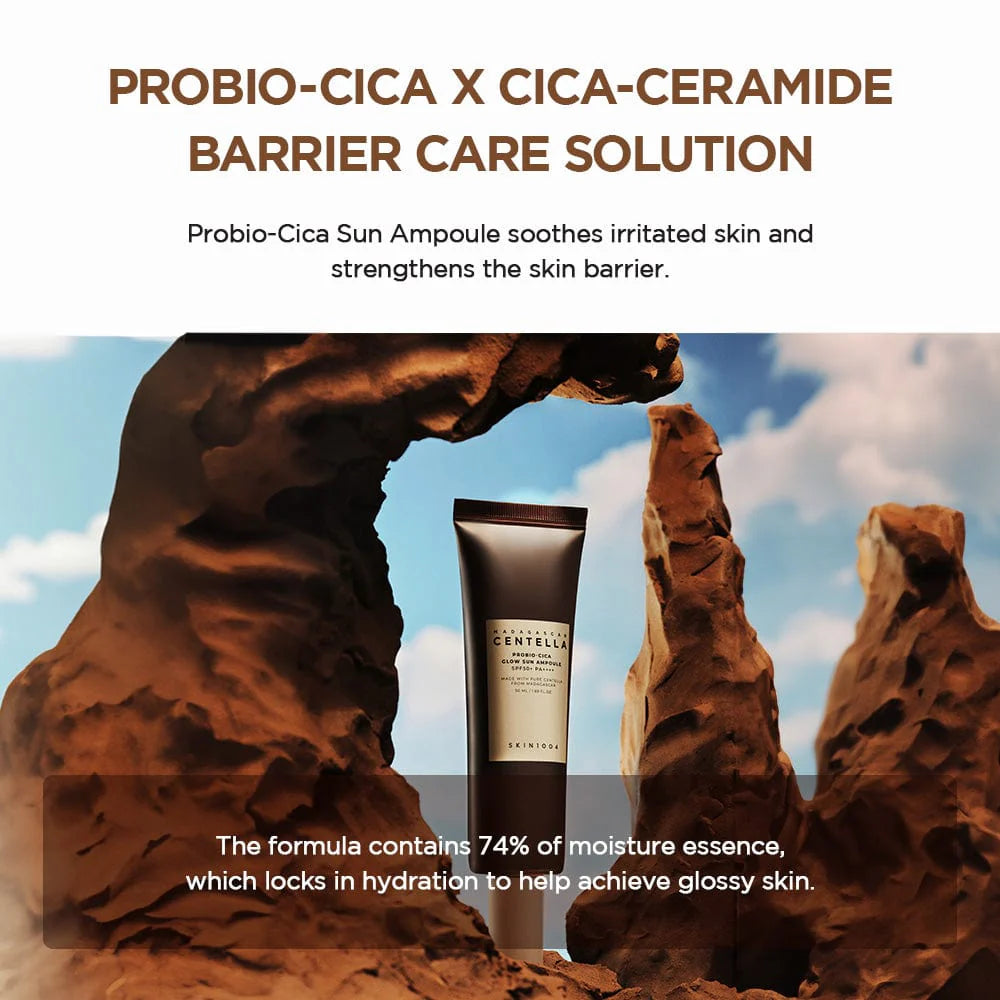 Probio-Cica Glow Sun Ampoule SPF50+ PA++++