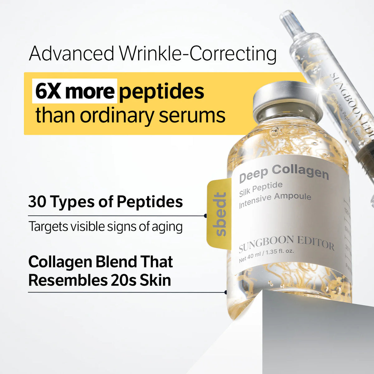 SUNGBOON EDITOR Silk Peptide Intensive Lifting Ampoule
