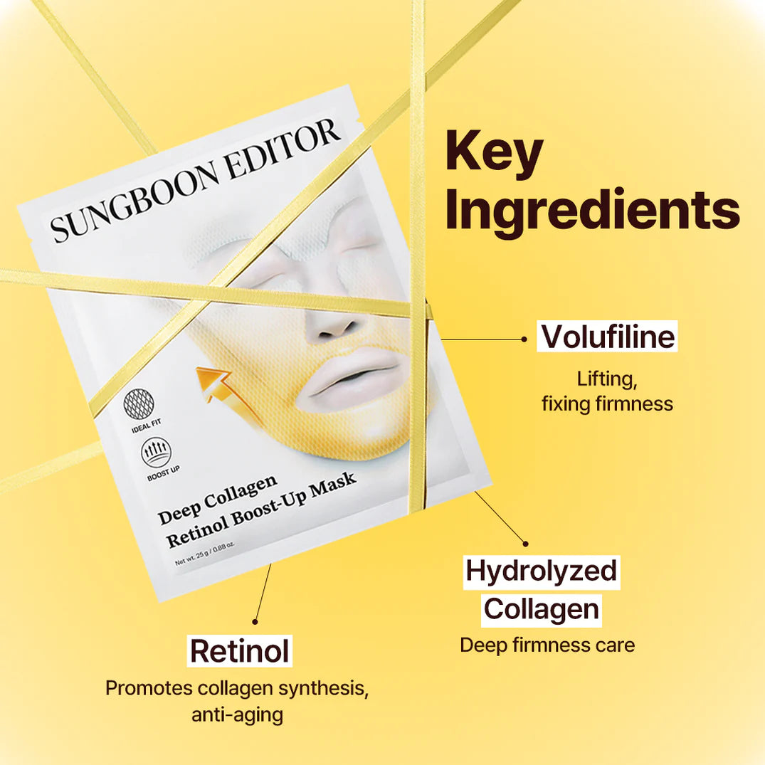 SUNGBOON EDITOR Deep Collagen Retinol Boost-Up Mask