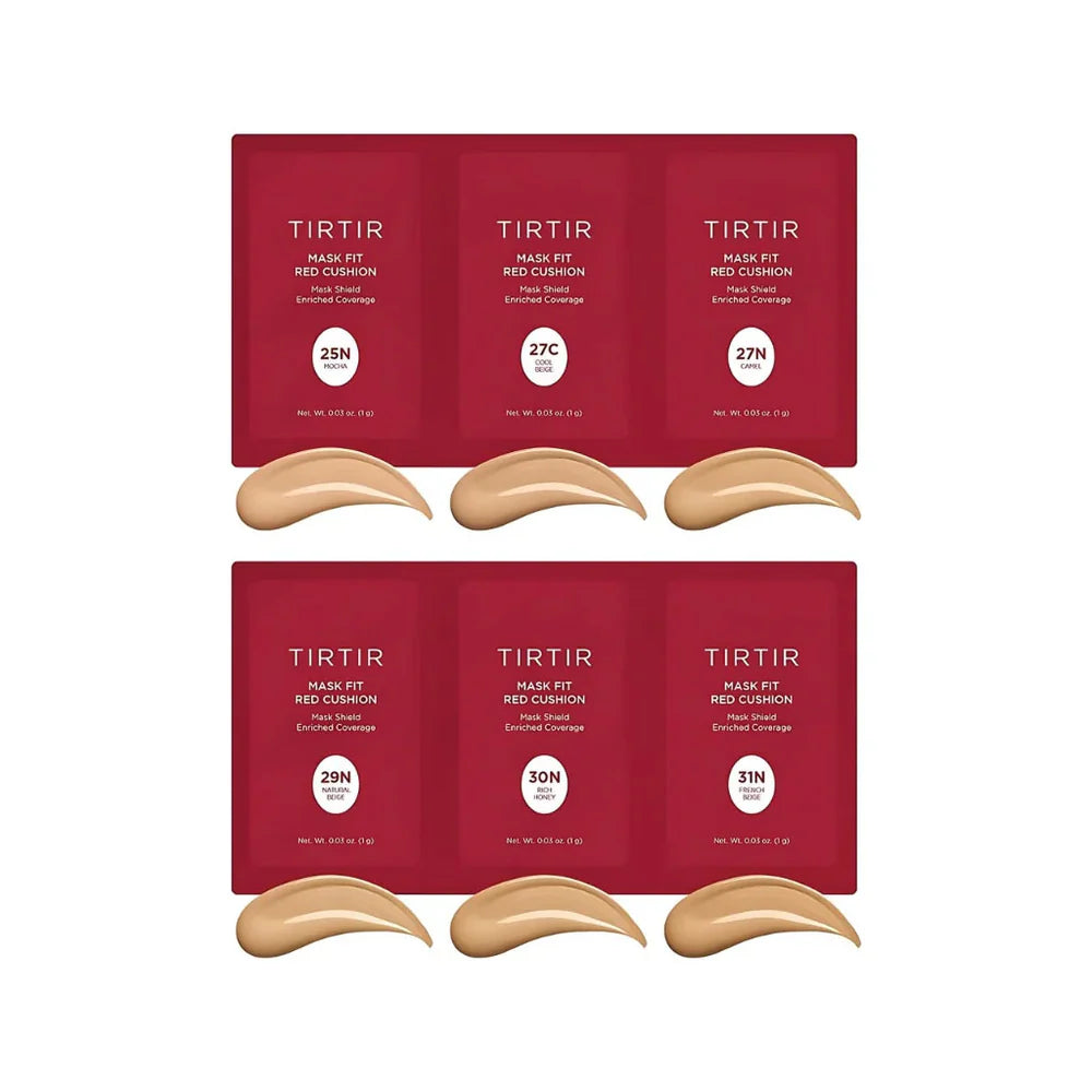 TIRTIR Mask Fit Red Cushion 6 Shade Trial Kit