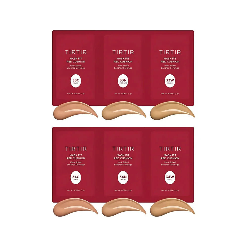 TIRTIR Mask Fit Red Cushion 6 Shade Trial Kit