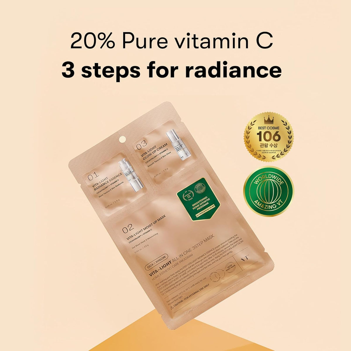 VT COSMETICS Vita-Light All In One 3-Step Mask