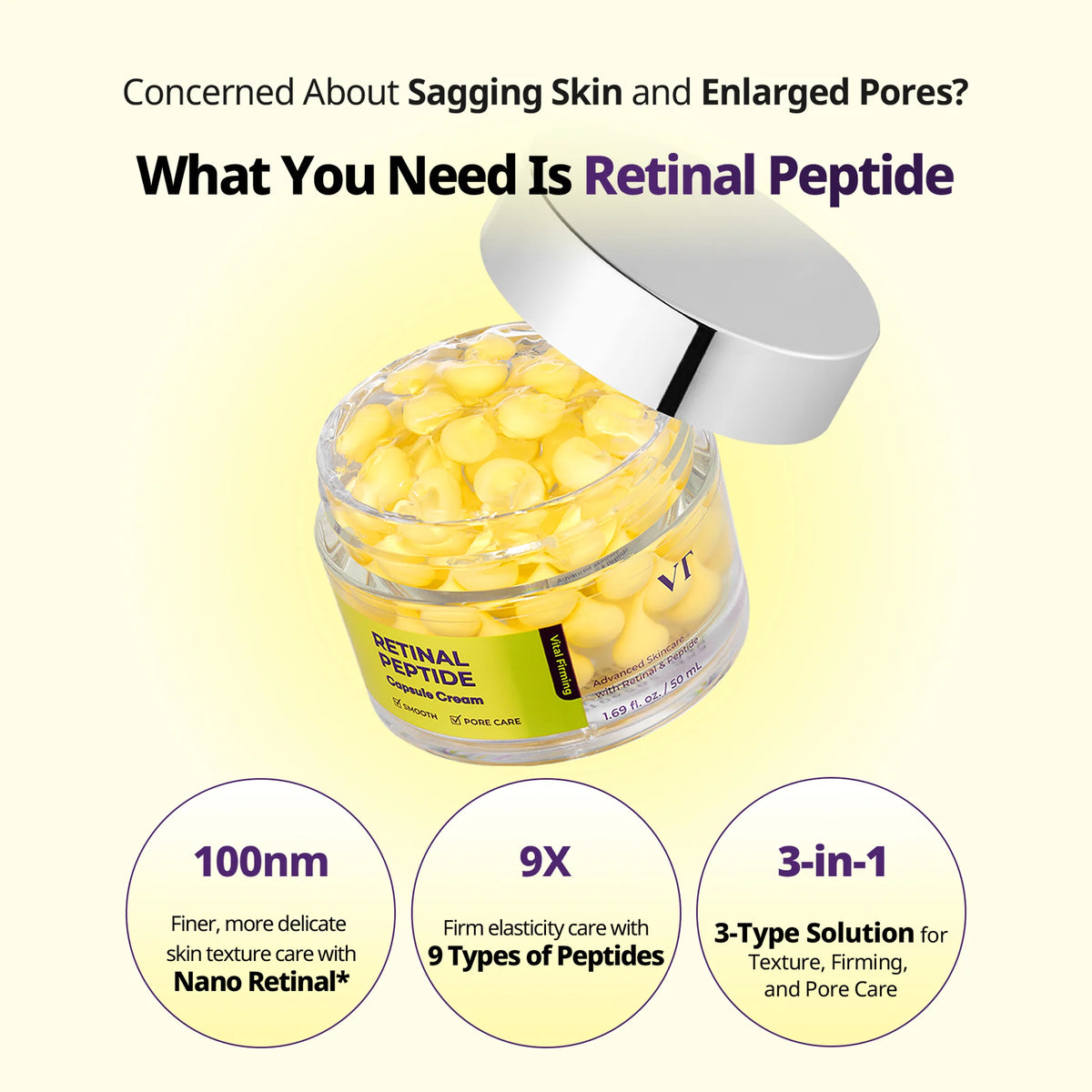 VT COSMETICS Retinal Peptide Capsule Cream